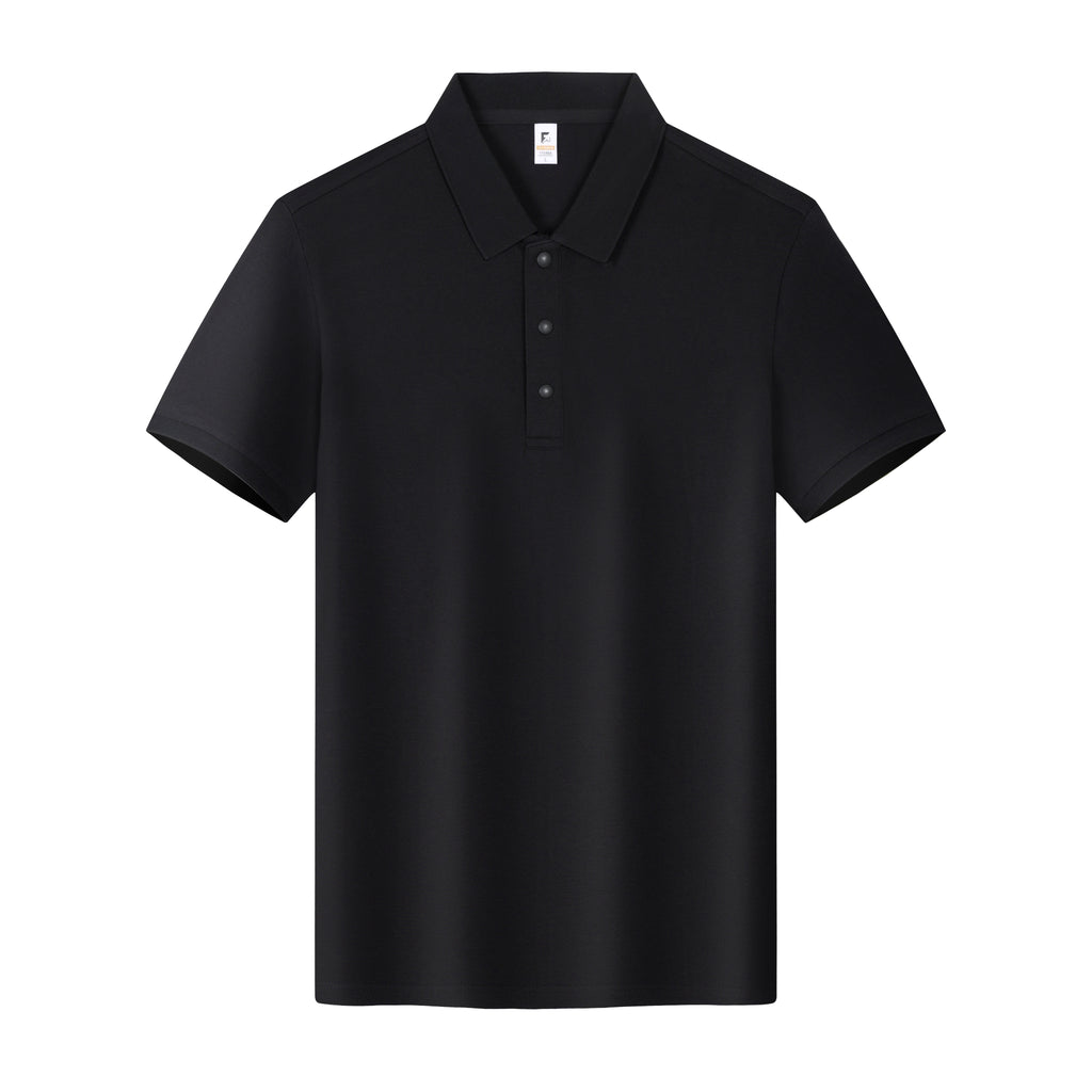 Breathable cotton polo shirt
