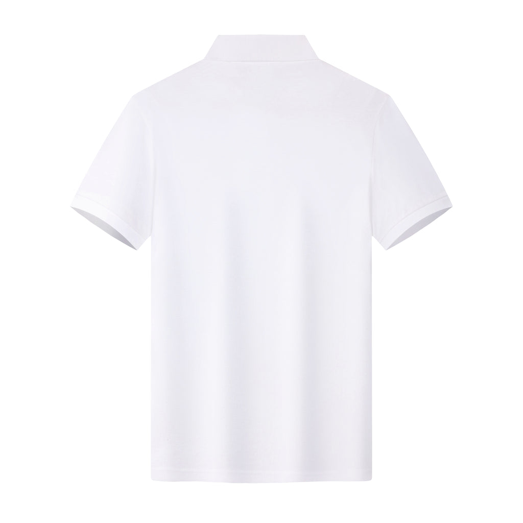 Breathable cotton polo shirt
