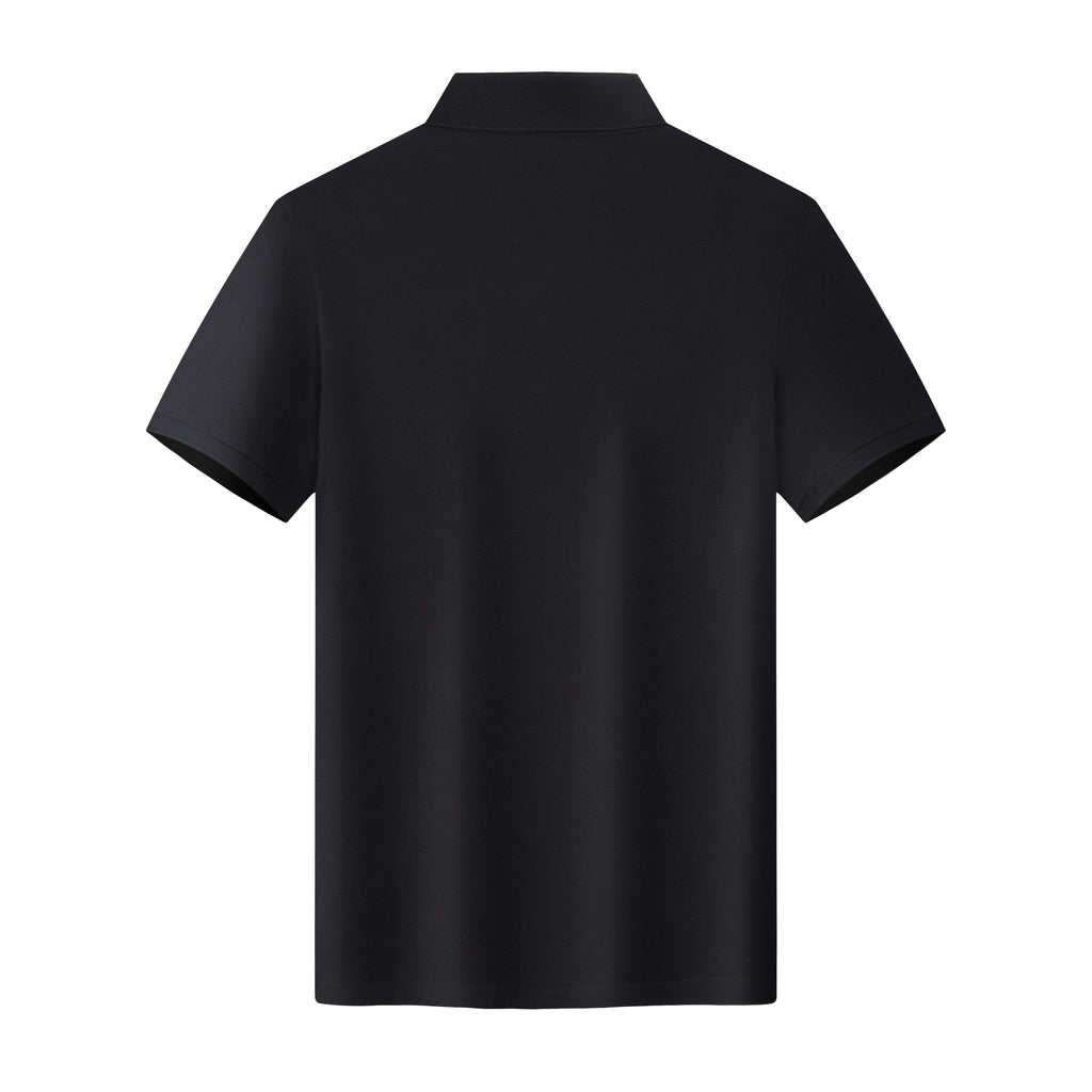Breathable cotton polo shirt