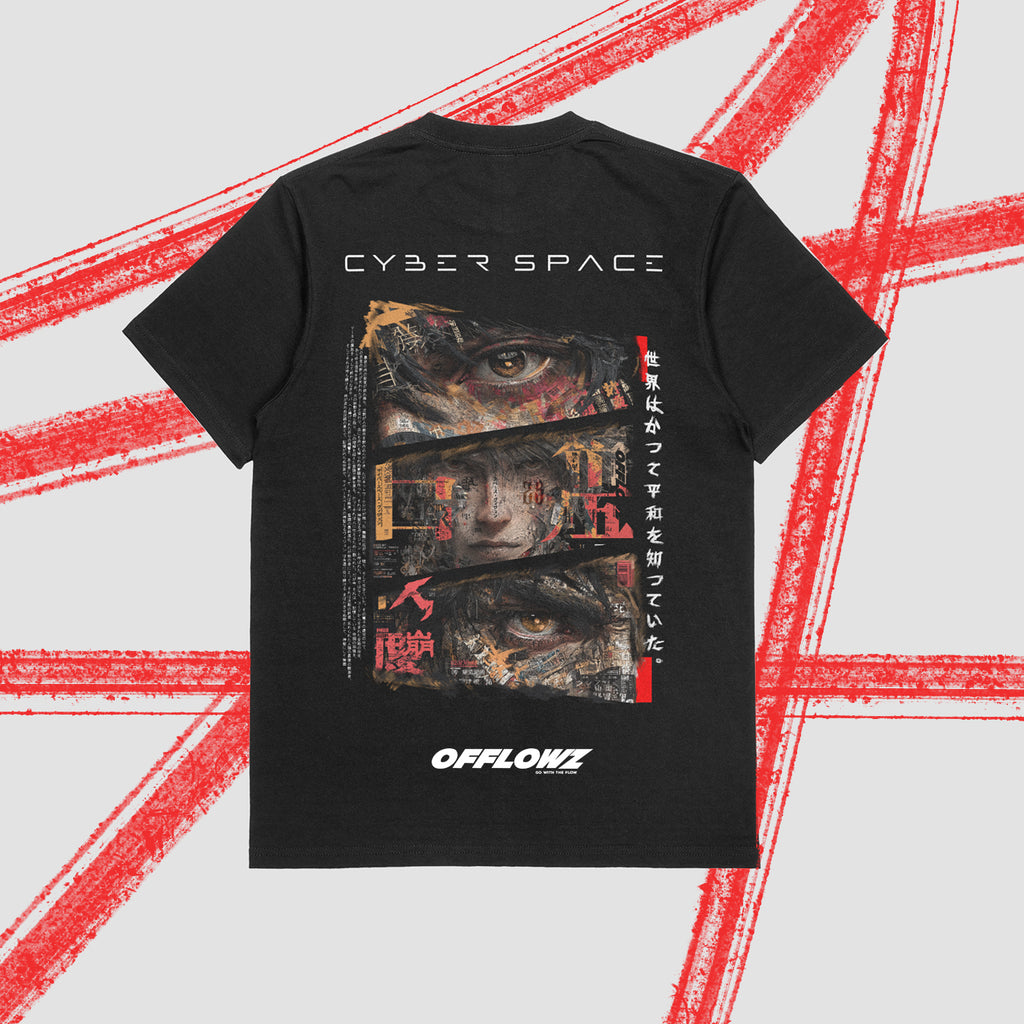 CyberSpace No:1  Cotton Crew Neck T-Shirt