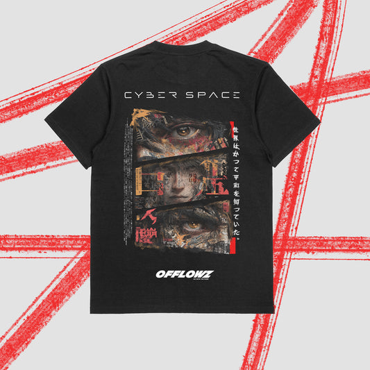 CyberSpace No:1  Cotton Crew Neck T-Shirt