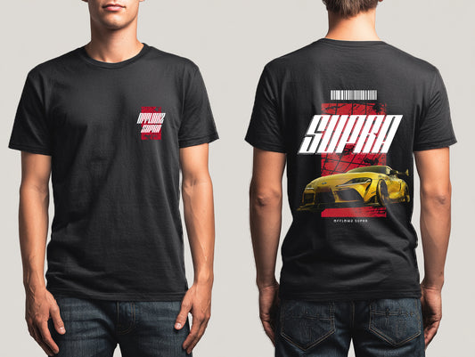 Golden Supra printed Cotton Crew Neck T-Shirt