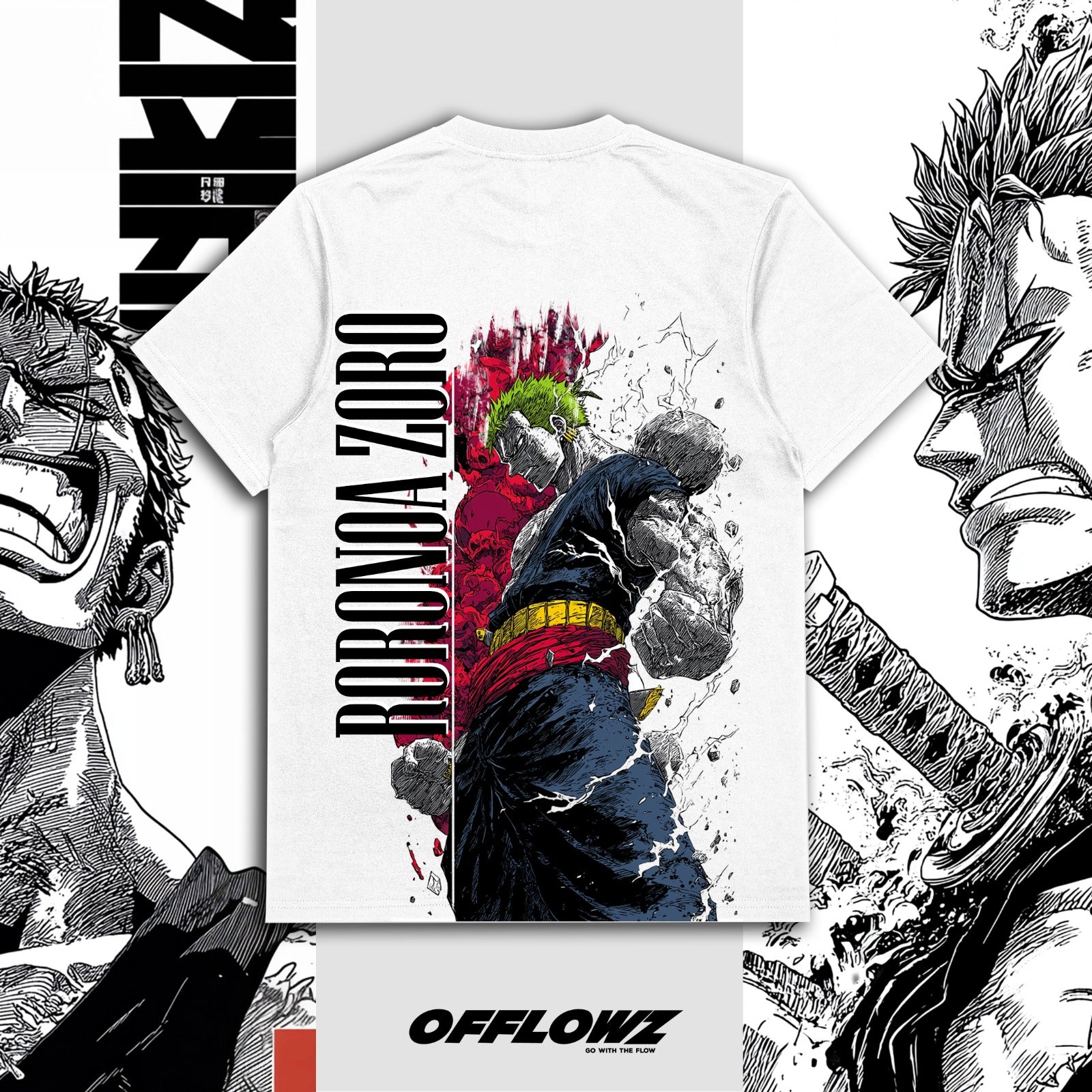 Zoro No:1 Oversized Cotton crew neck t-shirt